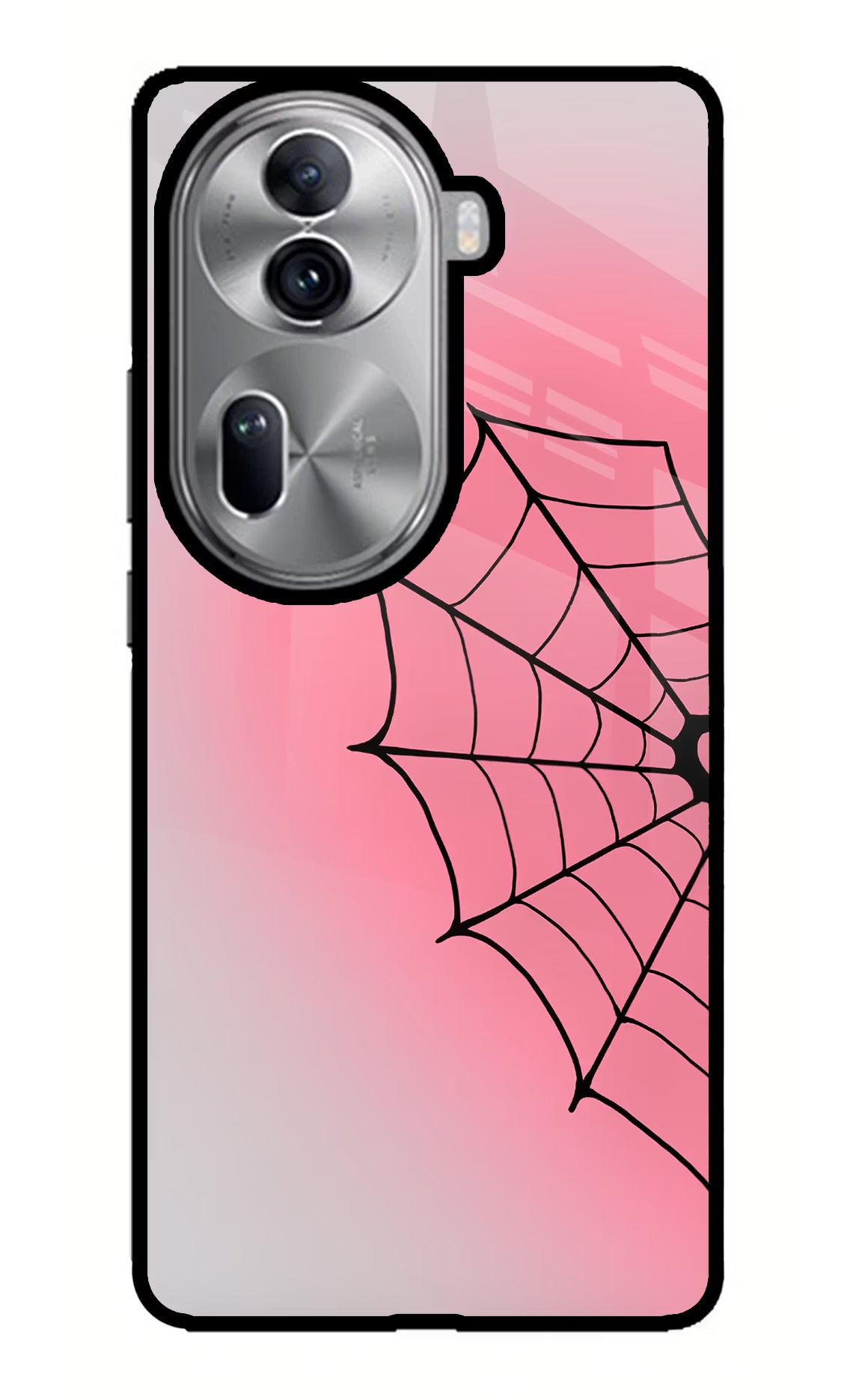 Pink Web Oppo Reno11 Pro 5G Glass Case