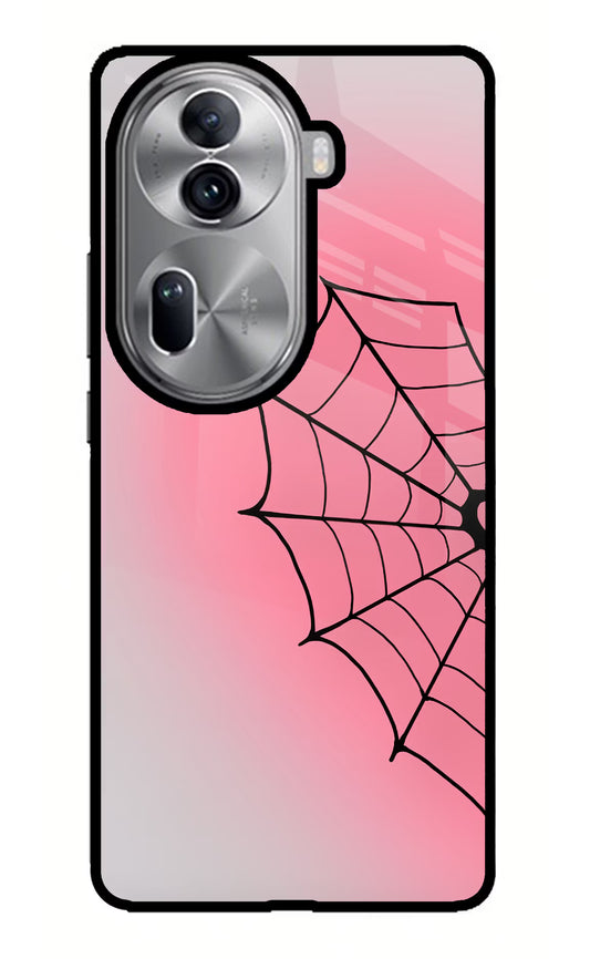 Pink Web Oppo Reno11 Pro 5G Glass Case