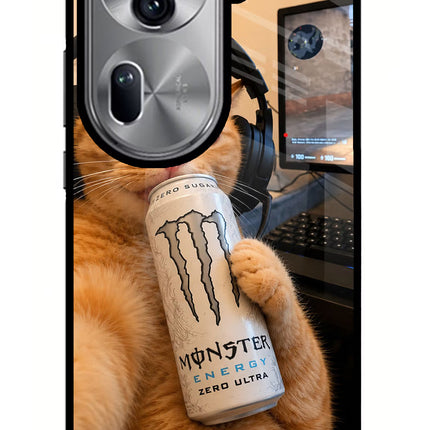Gamer Cat Energy Oppo Reno11 Pro 5G Glass Case