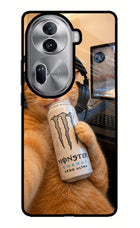 Gamer Cat Energy Oppo Reno11 Pro 5G Glass Case