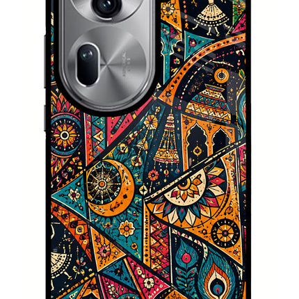 Folk Print Oppo Reno11 Pro 5G Glass Case