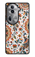 White Mayura Oppo Reno11 Pro 5G Glass Case