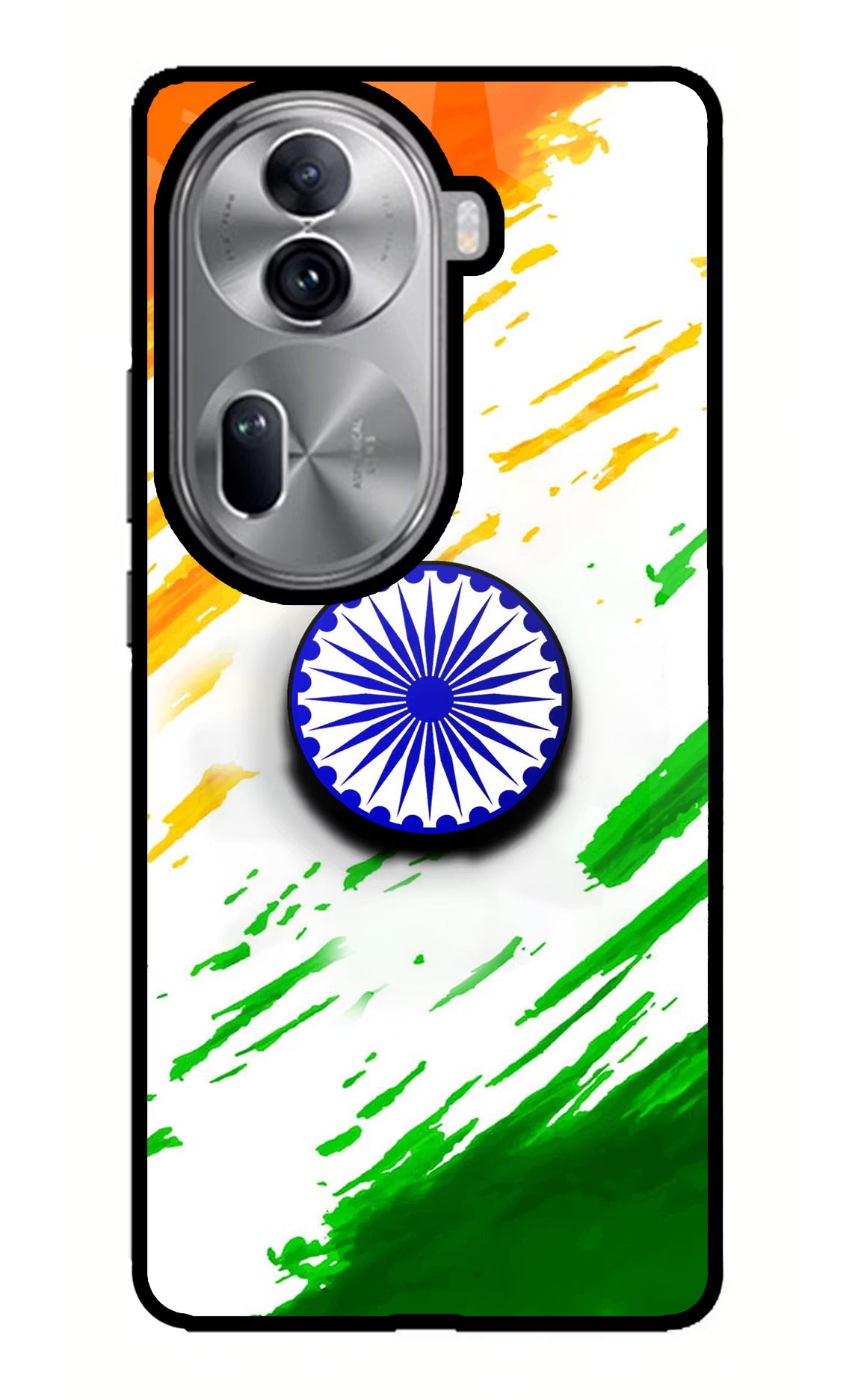Indian Flag Ashoka Chakra Oppo Reno11 Pro 5G Pop Case by Casekaro