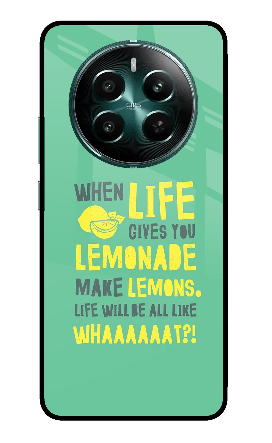Quote Realme 12+ 5G Glass Case Back Cover by Casekaro