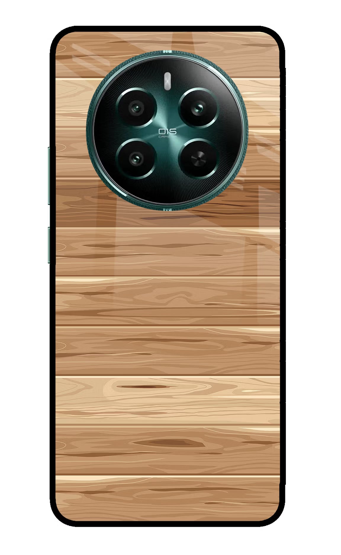 Wooden Vector Realme 12+ 5G Glass Case