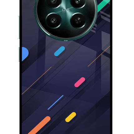 Abstract Design Realme 12+ 5G Glass Case Back Cover by Casekaro