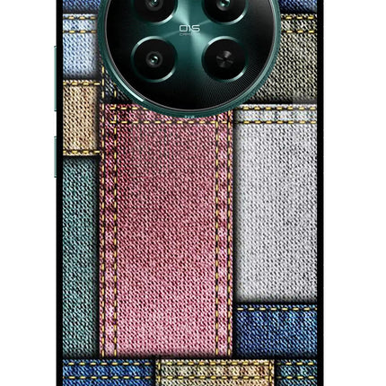 Multicolor Jeans Realme 12+ 5G Glass Case Back Cover by Casekaro