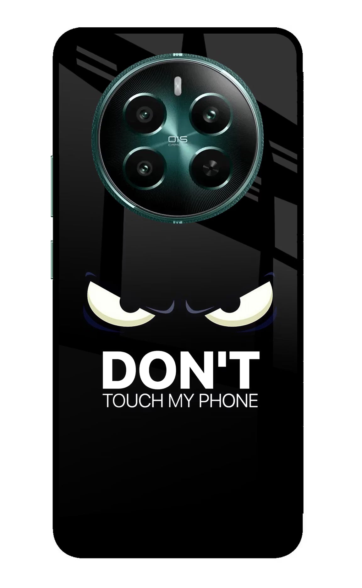 Don'T Touch My Phone Realme 12+ 5G Glass Case Back Cover by Casekaro
