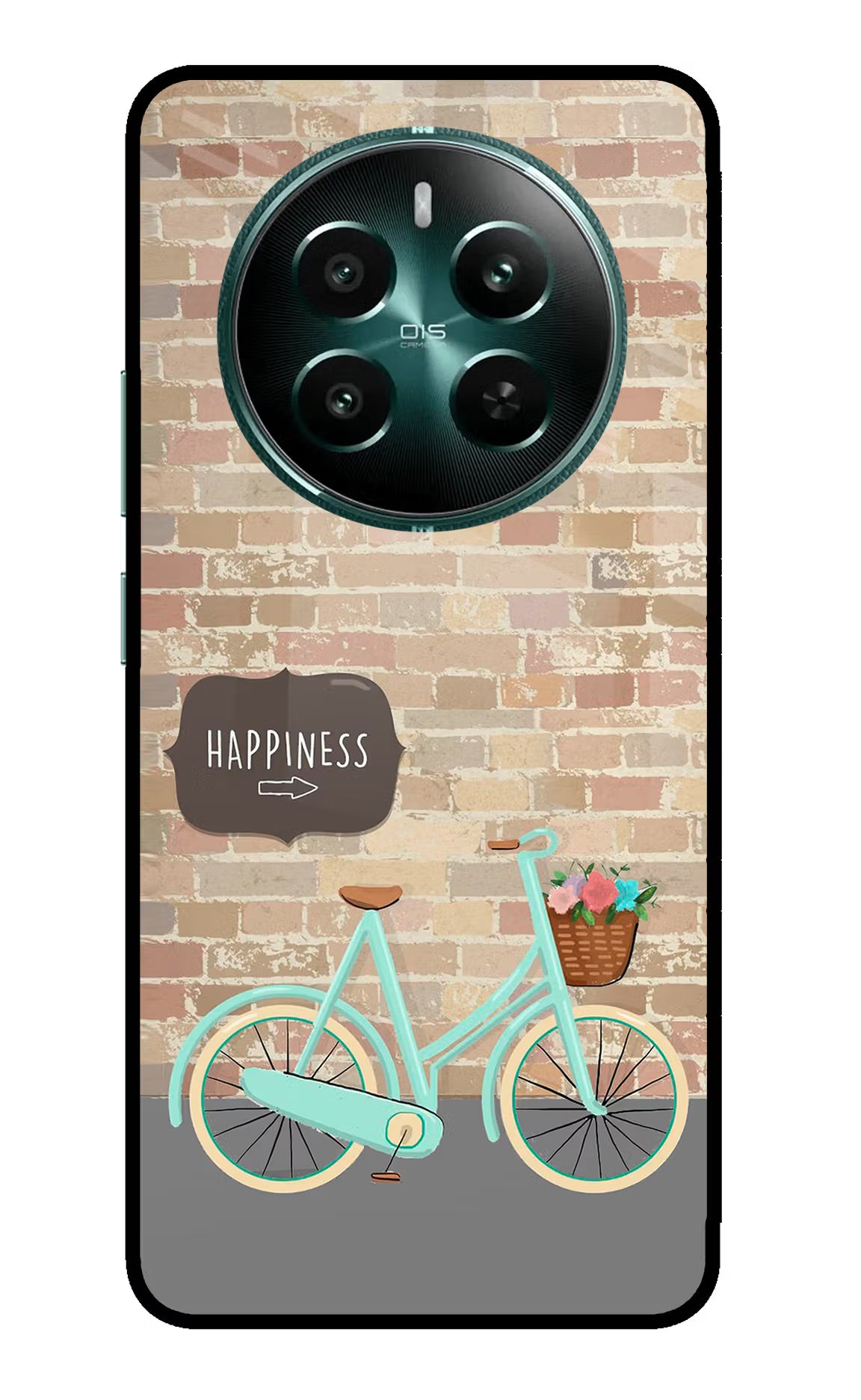 Happiness Artwork Realme 12+ 5G Glass Case Back Cover by Casekaro
