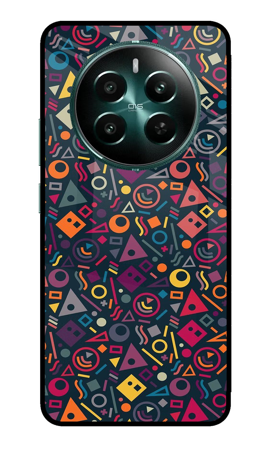 Geometric Abstract Realme 12+ 5G Glass Case Back Cover by Casekaro