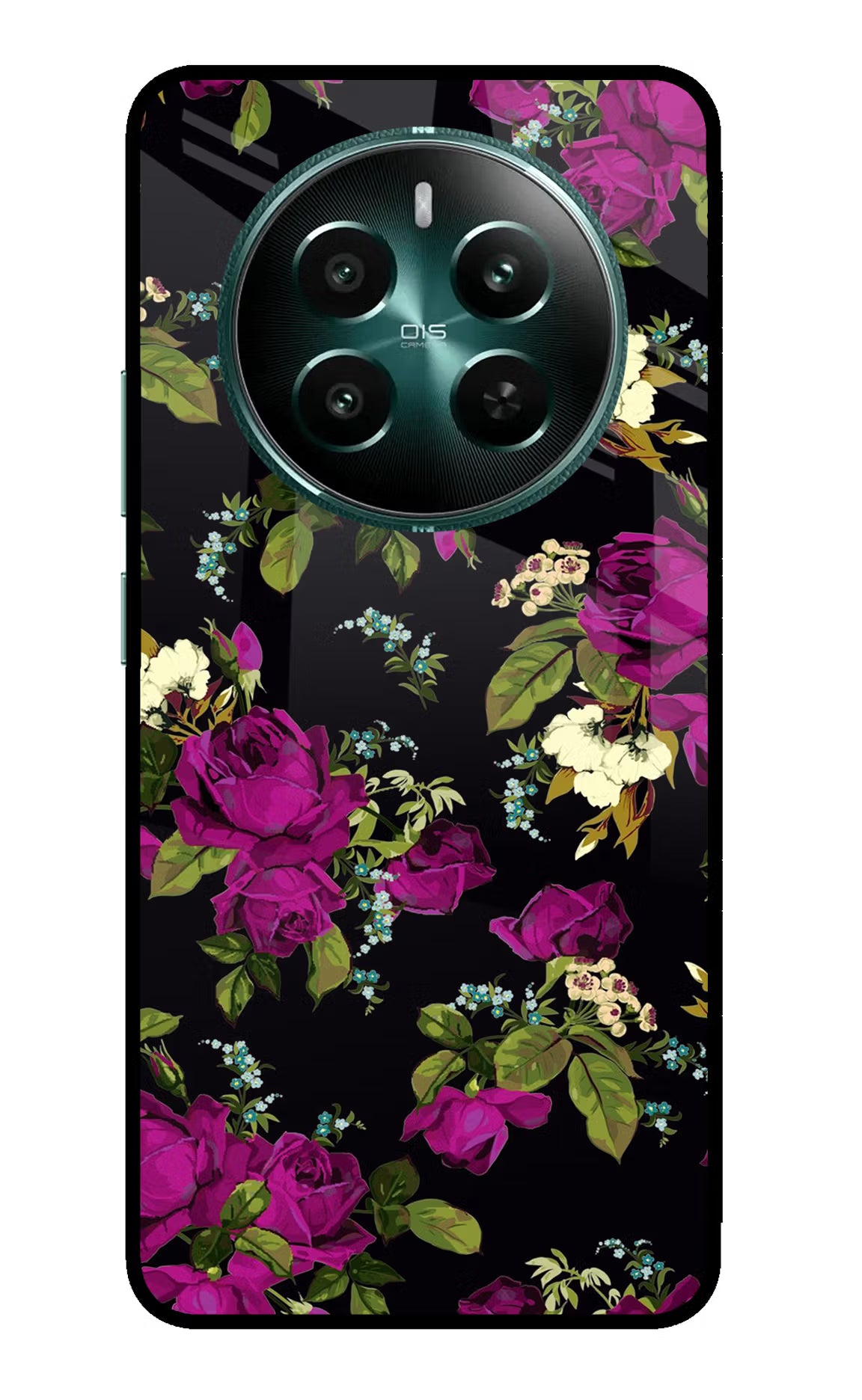 Flowers Realme 12+ 5G Glass Case Back Cover by Casekaro
