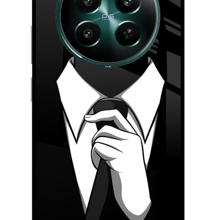 Black Tie Realme 12+ 5G Glass Case