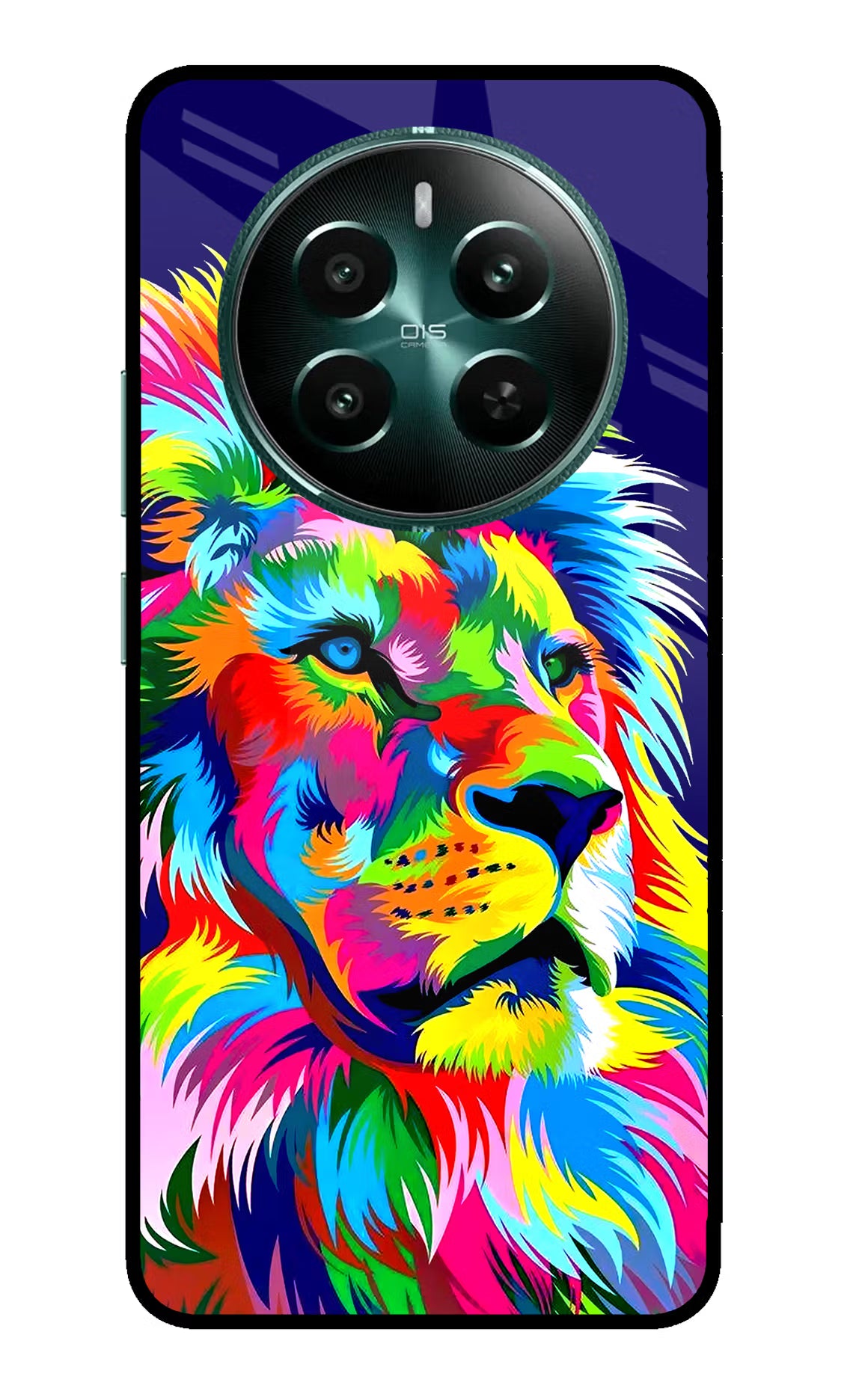 Vector Art Lion Realme 12+ 5G Glass Case