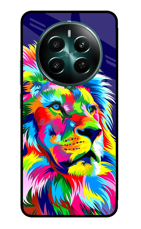 Vector Art Lion Realme 12+ 5G Glass Case