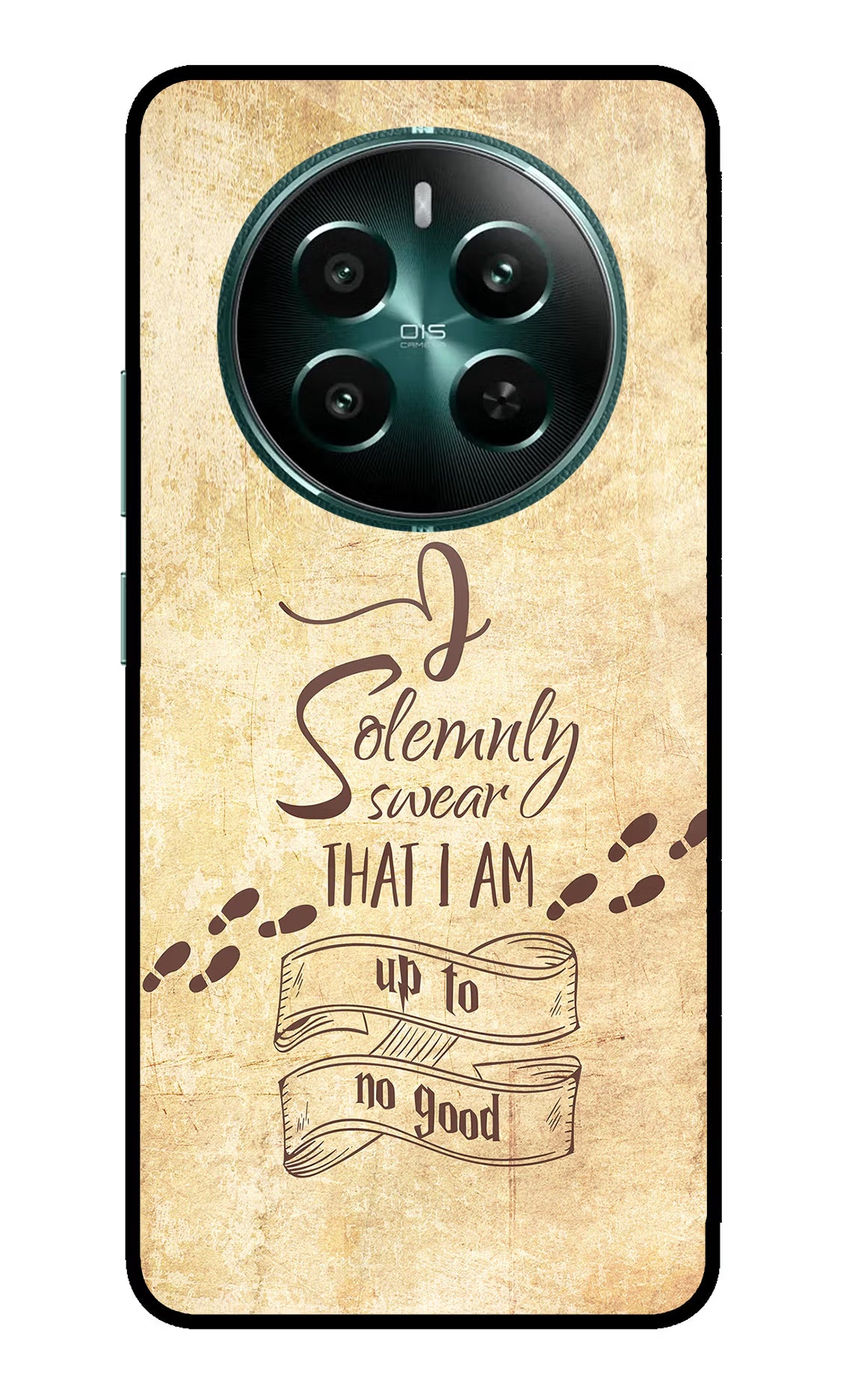 I Solemnly swear that i up to no good Realme 12+ 5G Glass Case Back Cover by Casekaro