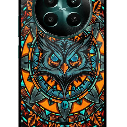 Angry Owl Art Realme 12+ 5G Glass Case