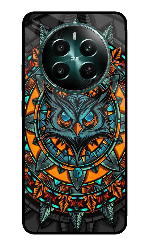 Angry Owl Art Realme 12+ 5G Glass Case