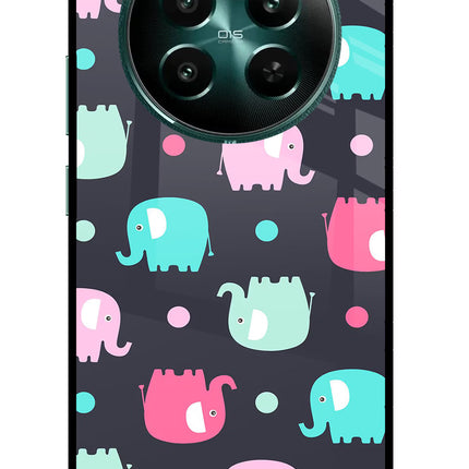 Elephants Realme 12+ 5G Glass Case