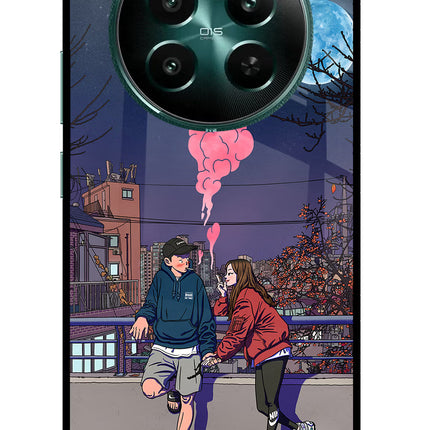 Chilling Couple Realme 12+ 5G Glass Case