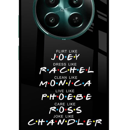 FRIENDS Character Realme 12+ 5G Glass Case