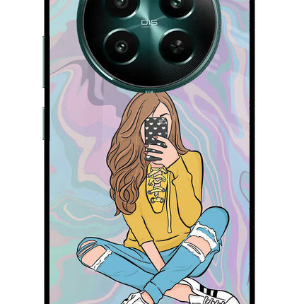 Selfie Girl Realme 12+ 5G Glass Case