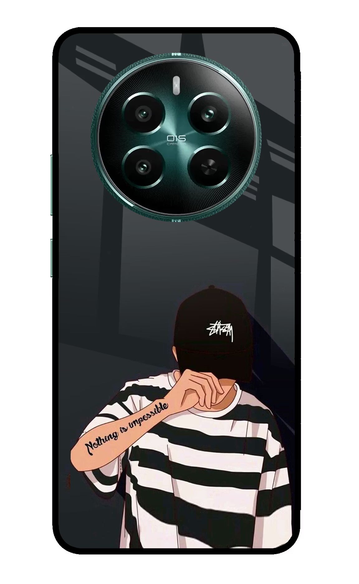Aesthetic Boy Realme 12+ 5G Glass Case Back Cover by Casekaro