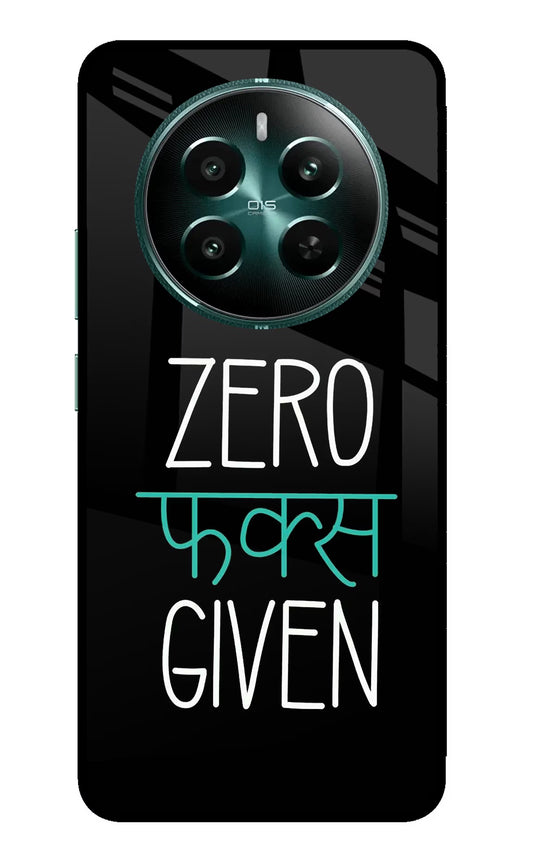 Zero Fucks Given Realme 12+ 5G Glass Case