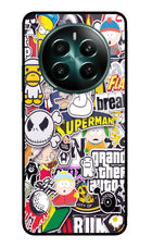 Sticker Bomb Realme 12+ 5G Glass Case