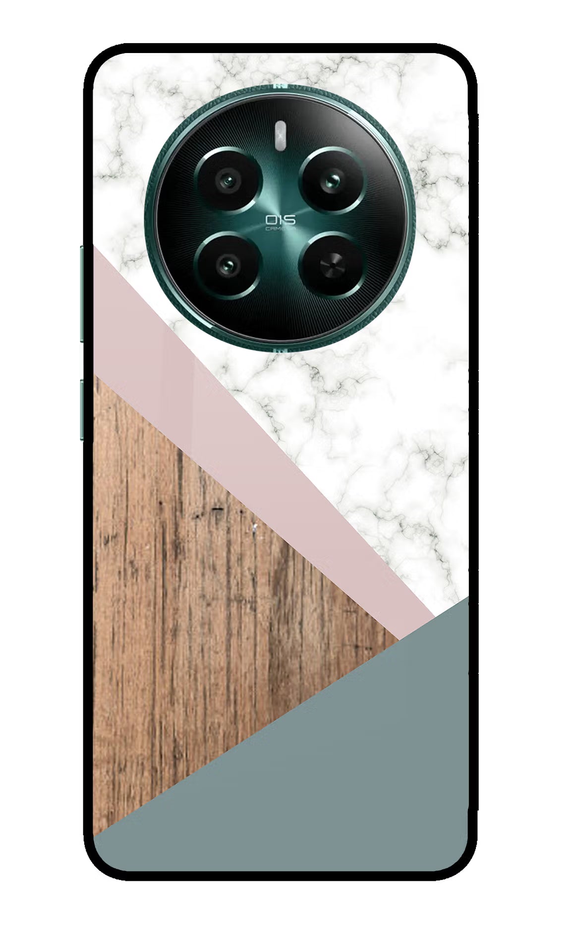 Marble wood Abstract Realme 12+ 5G Glass Case