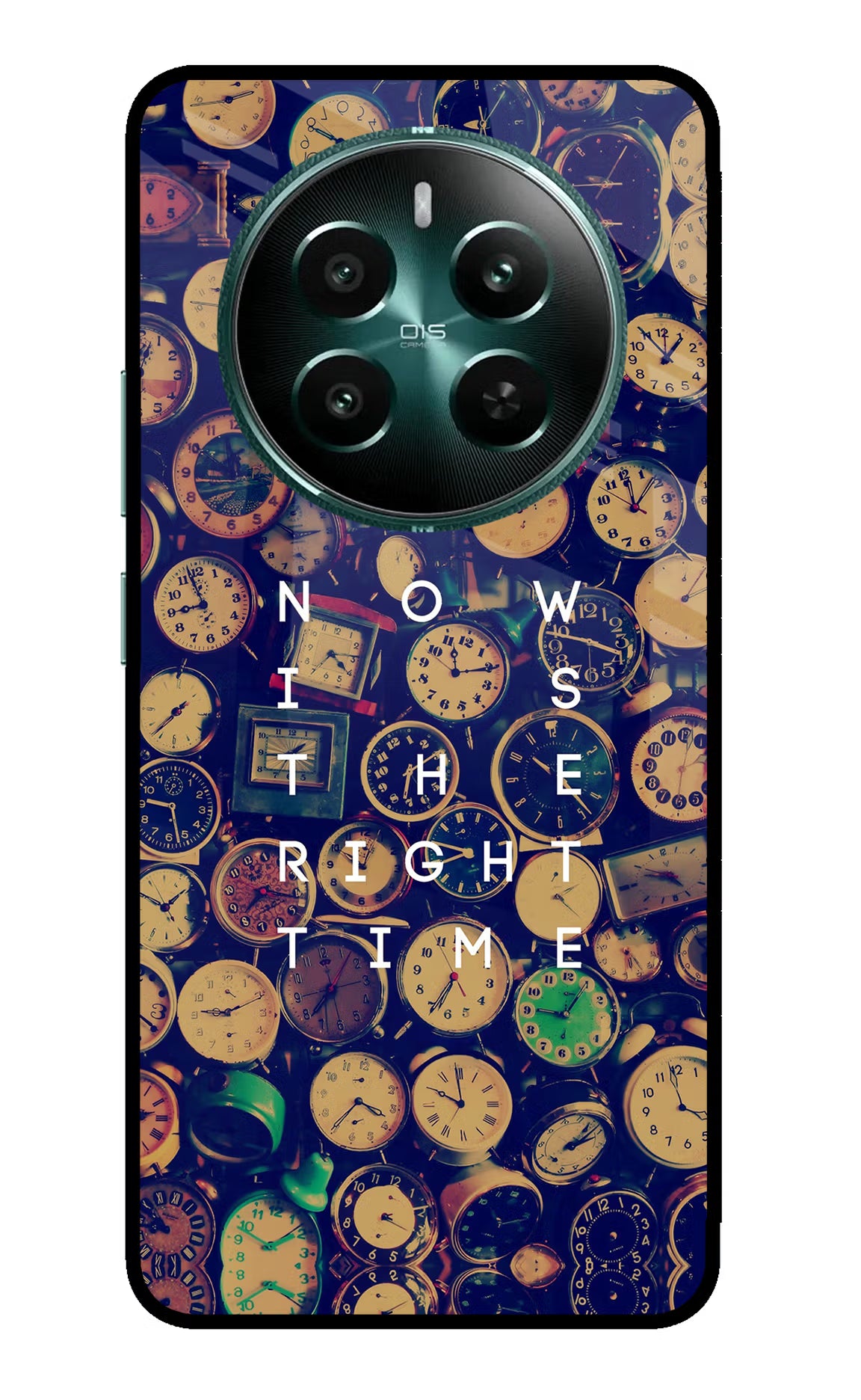 Now is the Right Time Quote Realme 12+ 5G Glass Case