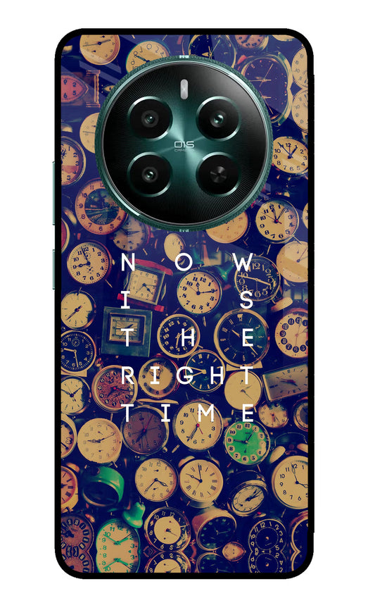 Now is the Right Time Quote Realme 12+ 5G Glass Case