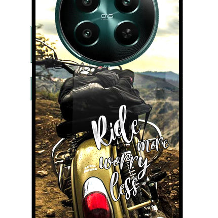 Ride More Worry Less Realme 12+ 5G Glass Case