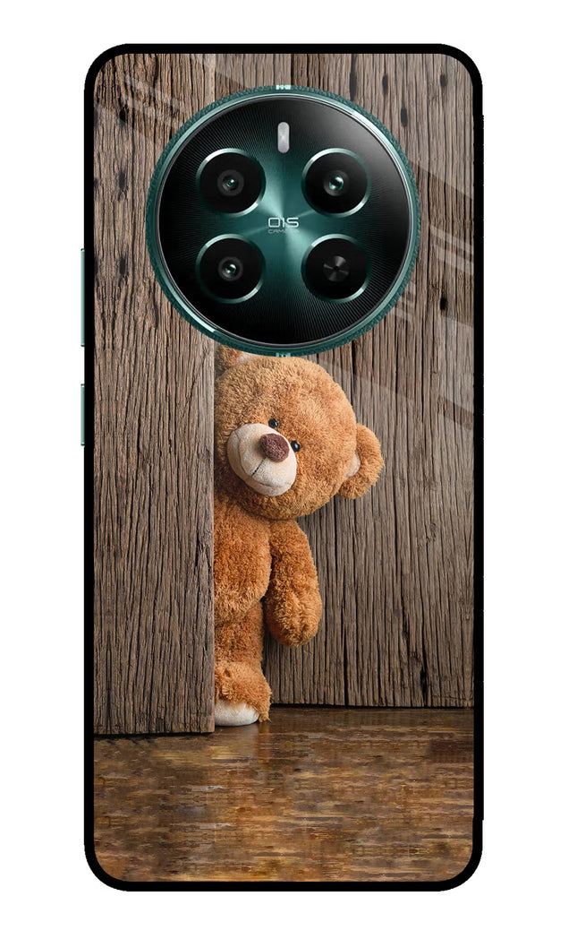 Teddy Wooden Realme 12+ 5G Glass Case