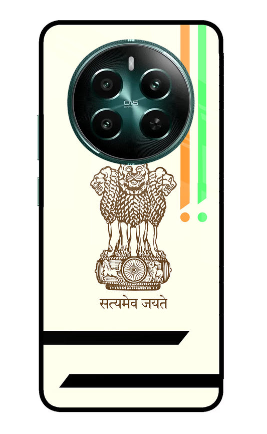 Satyamev Jayate Brown Logo Realme 12+ 5G Glass Case