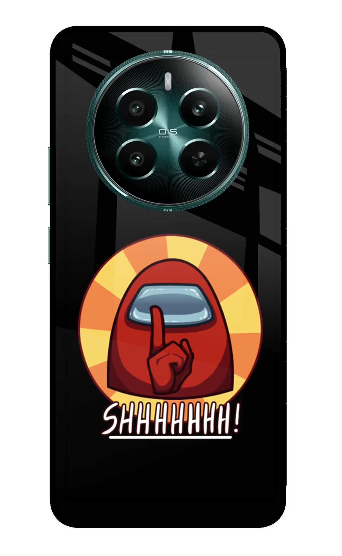 Among Us Shhh! Realme 12+ 5G Glass Case Back Cover by Casekaro