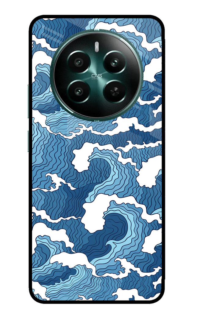 Blue Waves Realme 12+ 5G Glass Case