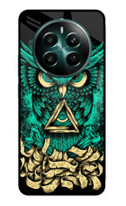 Green Owl Realme 12+ 5G Glass Case