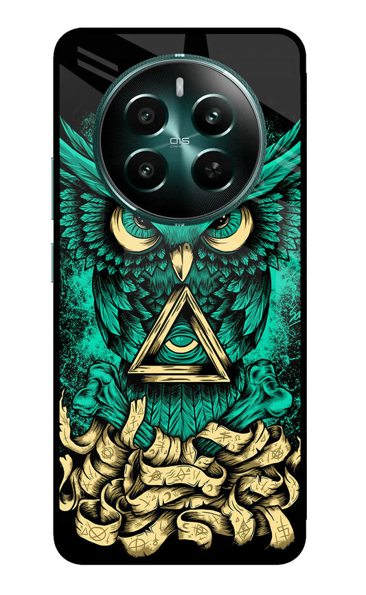 Green Owl Realme 12+ 5G Glass Case