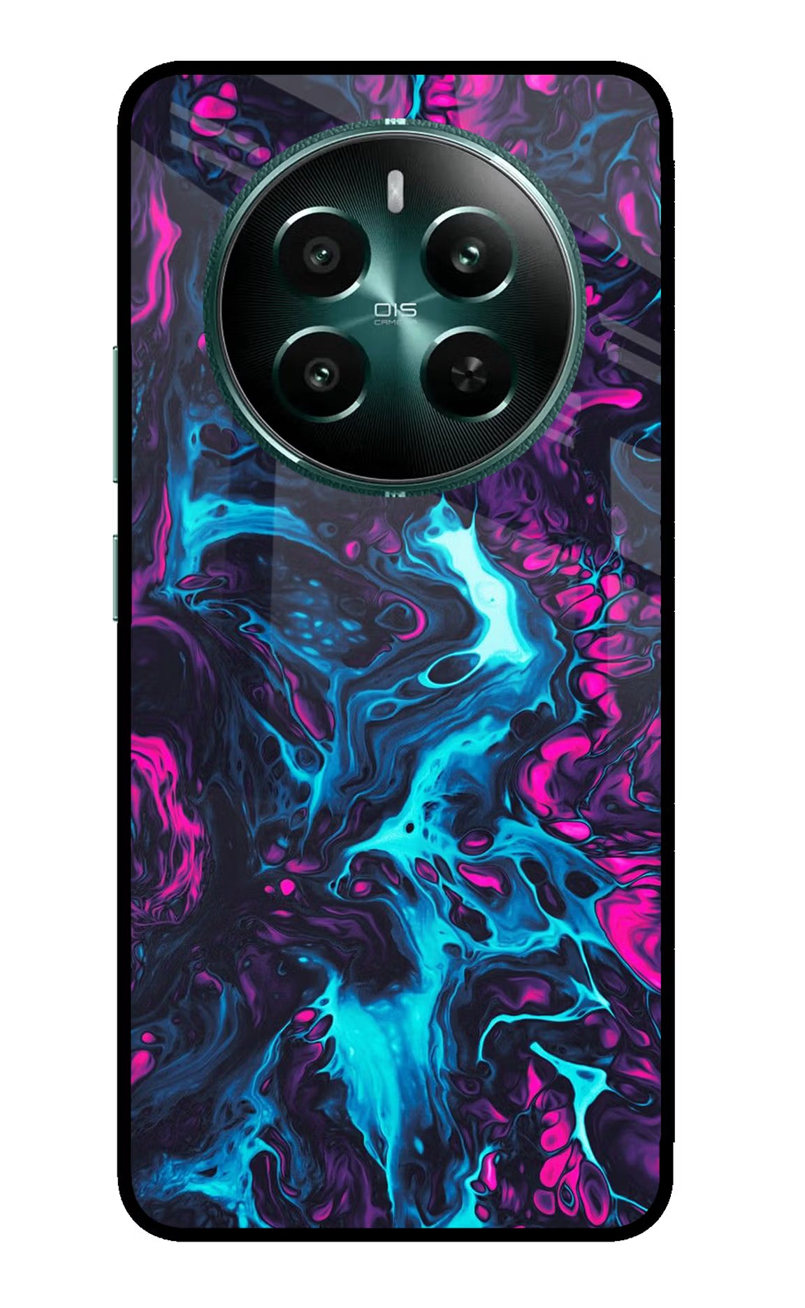 Abstract Realme 12+ 5G Glass Case Back Cover by Casekaro