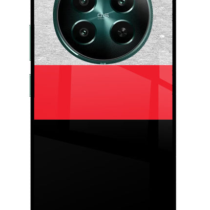 Tri Color Pattern Realme 12+ 5G Glass Case