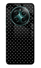 White Dots Realme 12+ 5G Glass Case