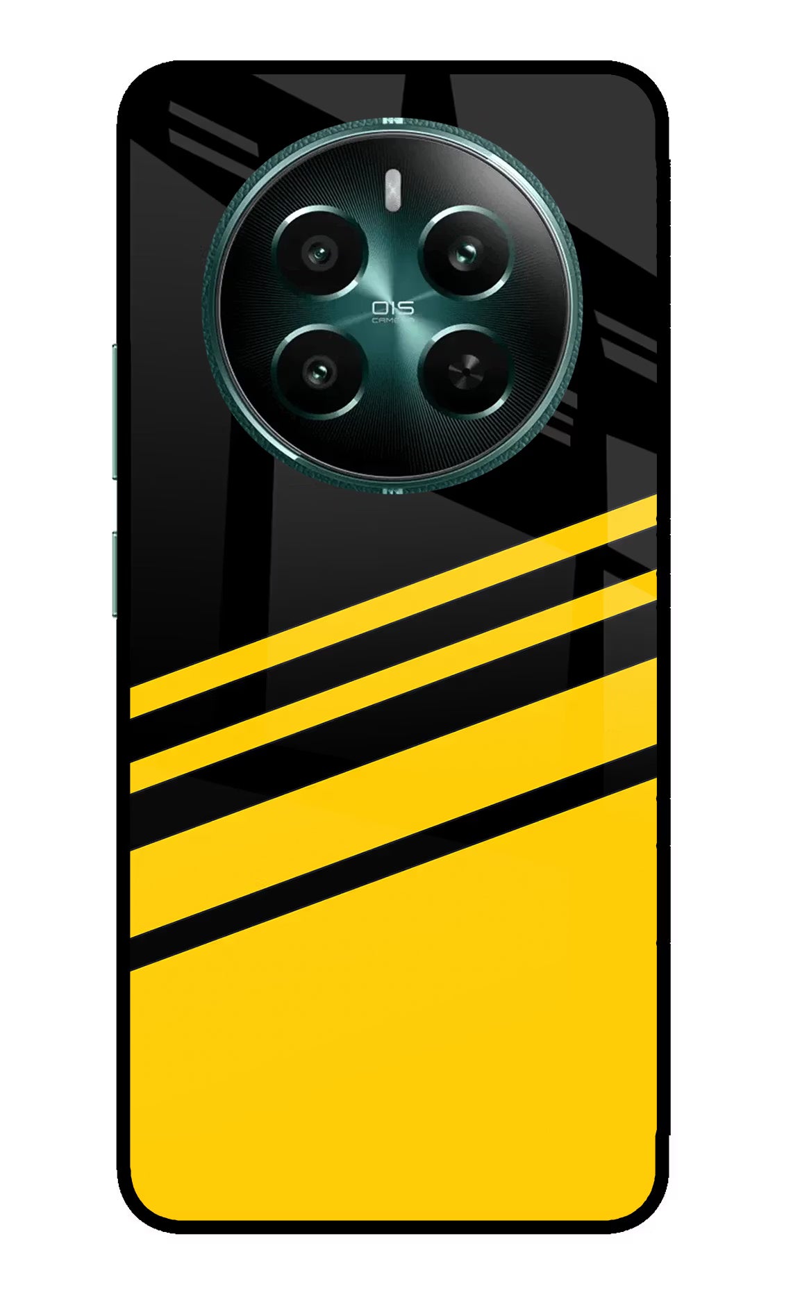 Yellow Shades Realme 12+ 5G Glass Case Back Cover by Casekaro