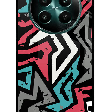 Geometric Graffiti Realme 12+ 5G Glass Case