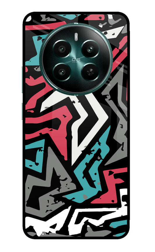 Geometric Graffiti Realme 12+ 5G Glass Case