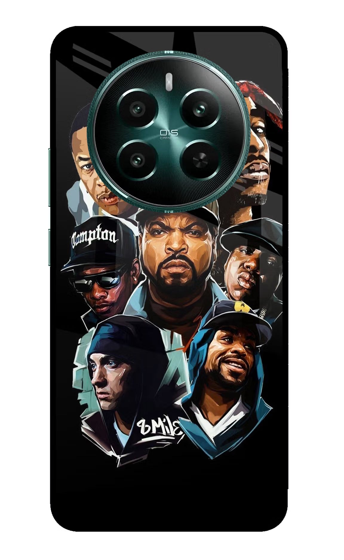 Rappers Realme 12+ 5G Glass Case Back Cover by Casekaro