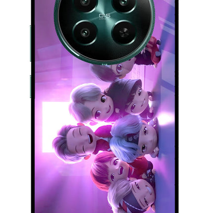 BTS Chibi Realme 12+ 5G Glass Case
