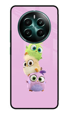 Cute Little Birds Realme 12+ 5G Glass Case