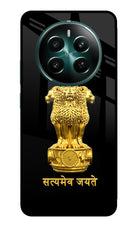 Satyamev Jayate Golden Realme 12+ 5G Glass Case