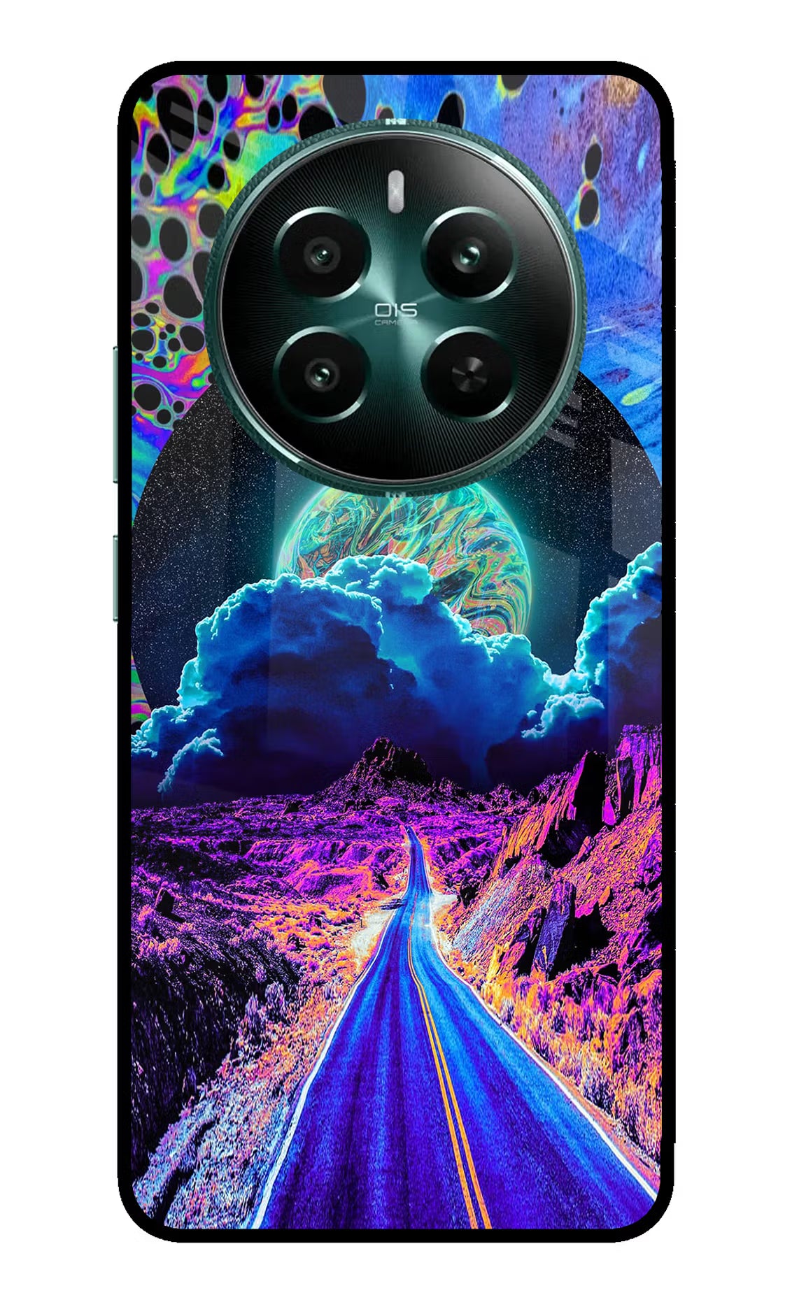 Psychedelic Painting Realme 12+ 5G Glass Case