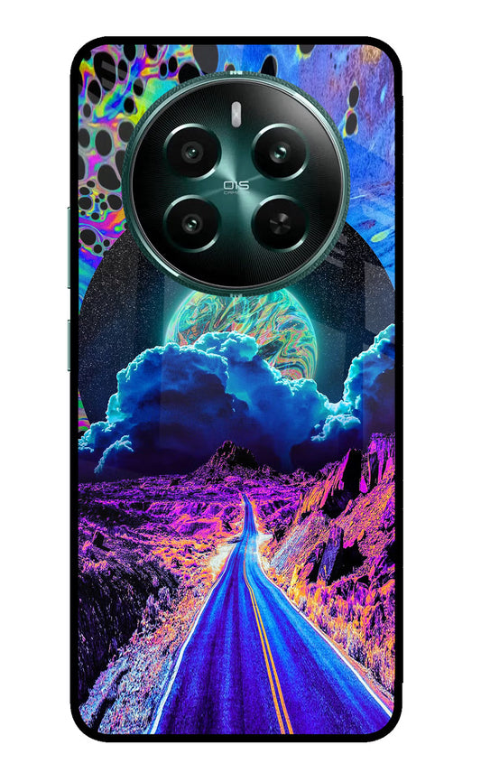 Psychedelic Painting Realme 12+ 5G Glass Case